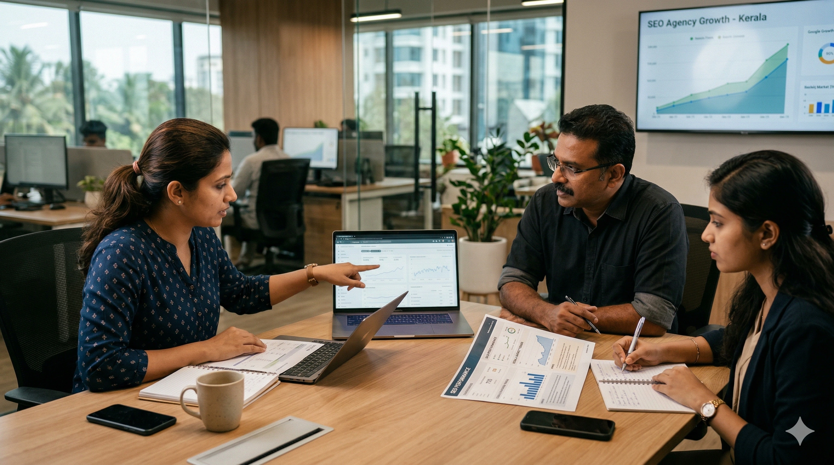 Techpullers SEO strategy team delivering SEO services in Kerala