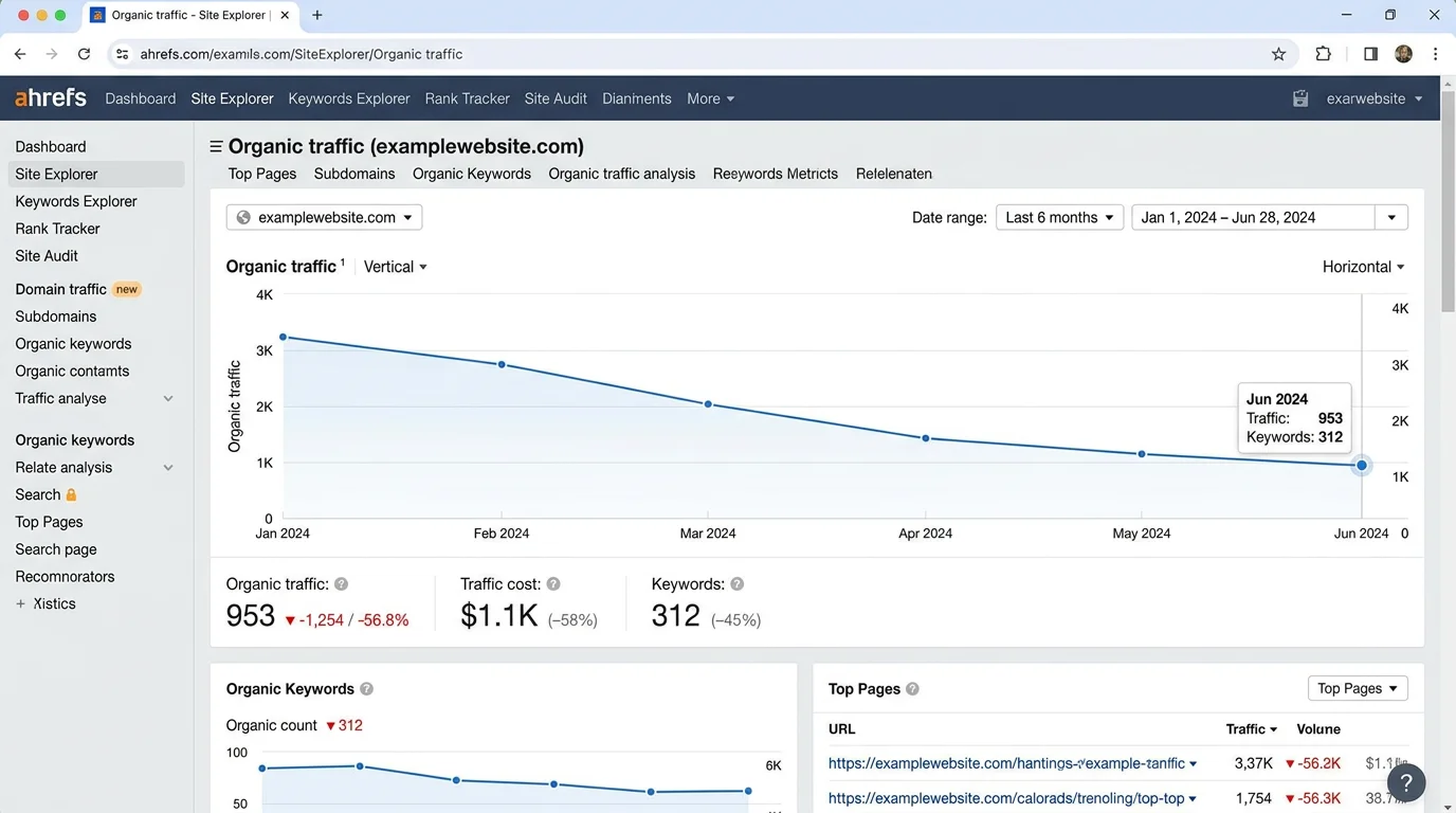 Ahrefs organic traffic drop after Google March 2026 spam update