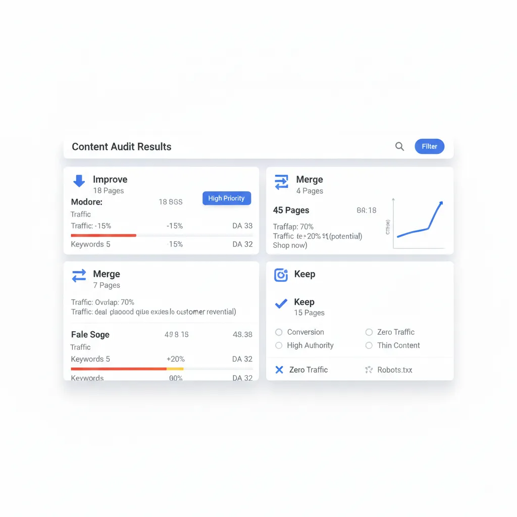 Content Audit Priority Dashboard
