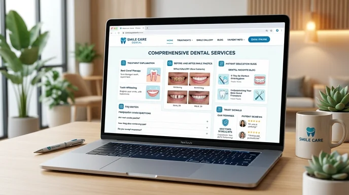 Content marketing for dental clinics — treatment pages, patient education and YMYL-compliant healthcare content
