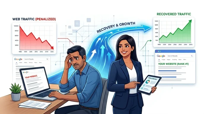 Google penalty recovery service — Techpullers helps recover websites from manual actions and algorithmic penalties