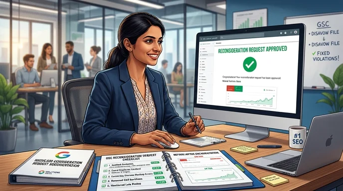 Step 5 — Google reconsideration request submission with full documentation by Techpullers
