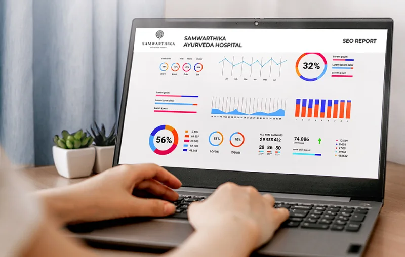 SEO case study for Samwarthika Ayurveda Hospital in Kerala, showcasing the journey from digital obscurity to high search rankings by an SEO company in Kochi