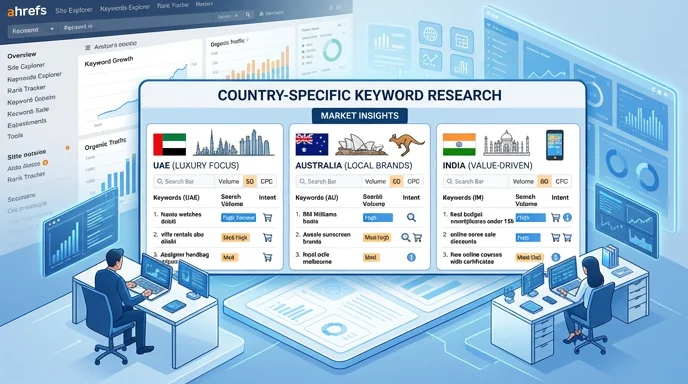 Country-specific keyword research for international SEO — Ahrefs and market-specific search intent analysis