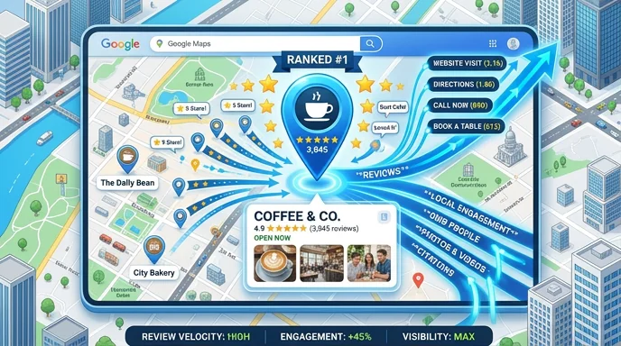 What is local SEO — Google Maps and local pack ranking factors visualised by Techpullers