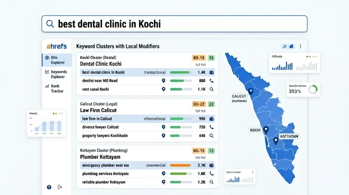 Local SEO for Kerala businesses — Kochi, Calicut and Kottayam local keyword research and ranking by Techpullers