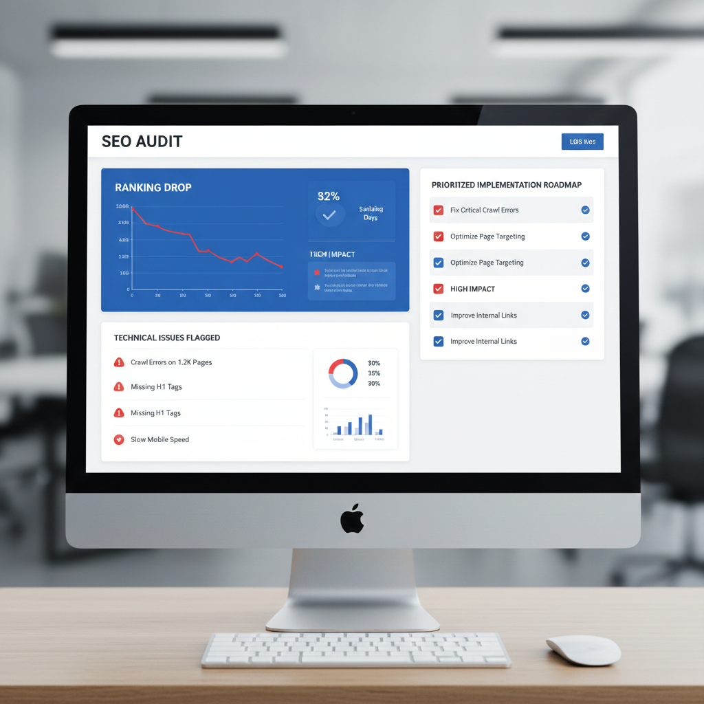 Professional SEO Audit Dashboard - Techpullers