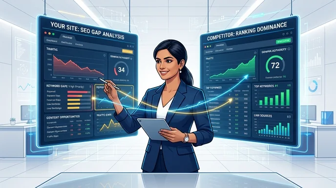 SEO competitor analysis service — Techpullers uncovers competitor keywords, backlinks and content gaps with Ahrefs-powered research