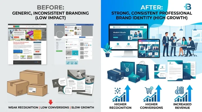 What we design — brand identities, marketing collateral and digital design assets that drive measurable results